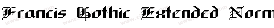 Francis Gothic Extended Normal字体转换